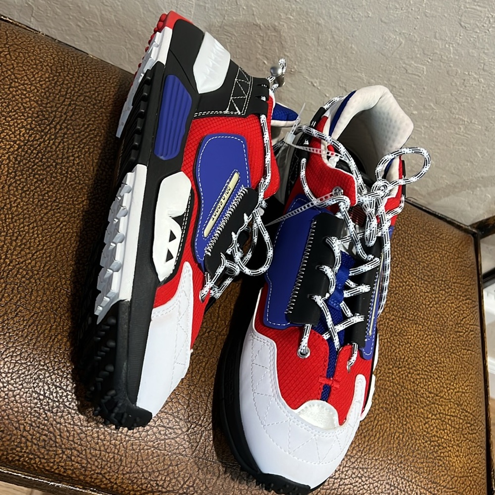 Brand New Ralph Lauren’s Polo Sport PS200 Casual Sneakers Red, White & Purple! - Picture 8 of 12
